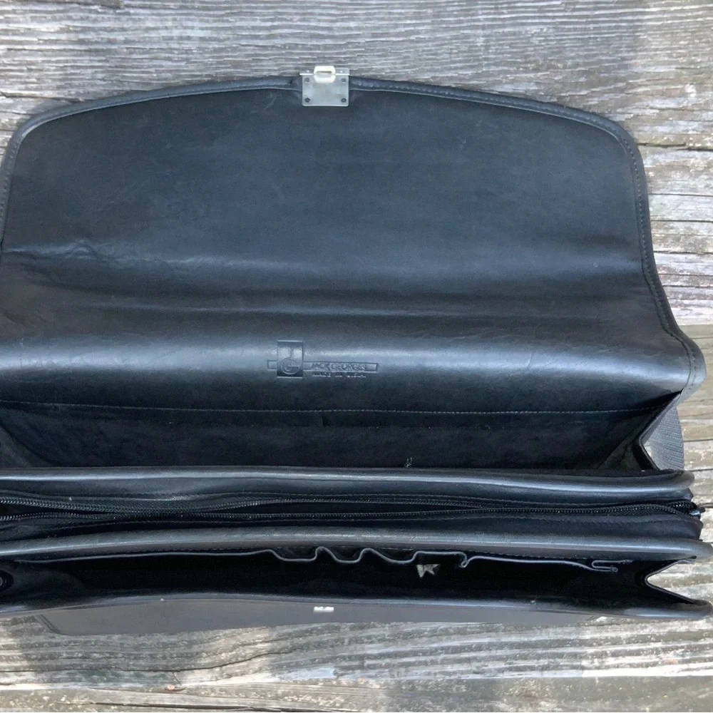 EUC, LUXURY QUALITY LEATHER ATTACHÉ. Jack Georges USA